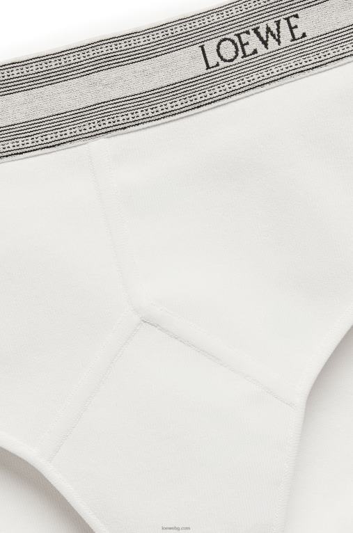 Loewe плетени слипове от вискоза F84B8965 Жени бяло
