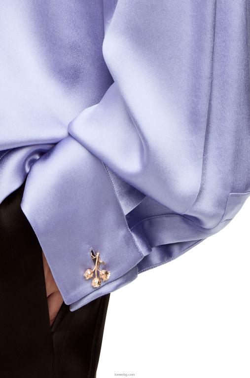 Loewe пижама блуза от коприна F84B8880 Жени люляк