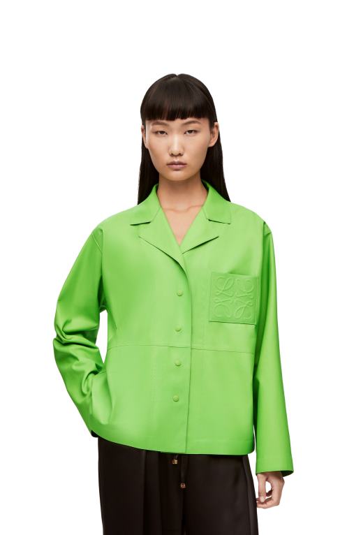 Loewe анаграма пижама блуза от напа F84B8884 Жени fluo зелено