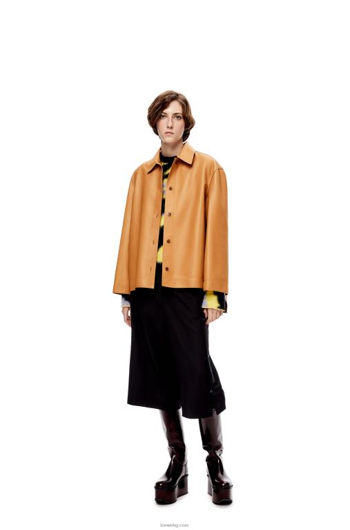 Loewe риза-туника от напа F84B8937 Жени топла пустиня