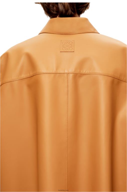 Loewe риза-туника от напа F84B8937 Жени топла пустиня