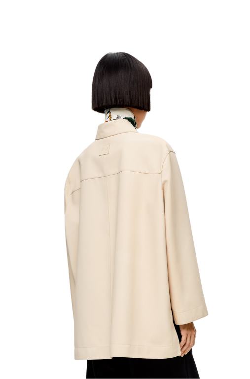 Loewe риза-туника от напа F84B8938 Жени екрю