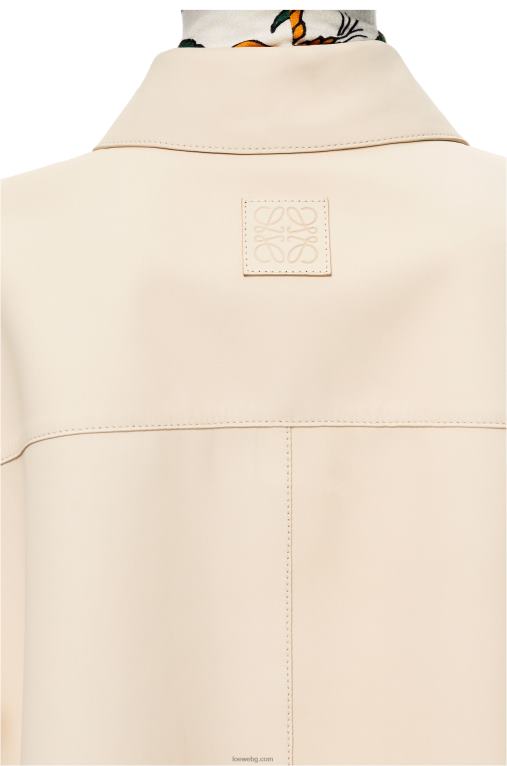 Loewe риза-туника от напа F84B8938 Жени екрю