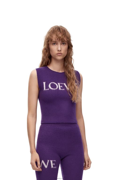 Loewe потник от вълна F84B8907 Жени лилаво