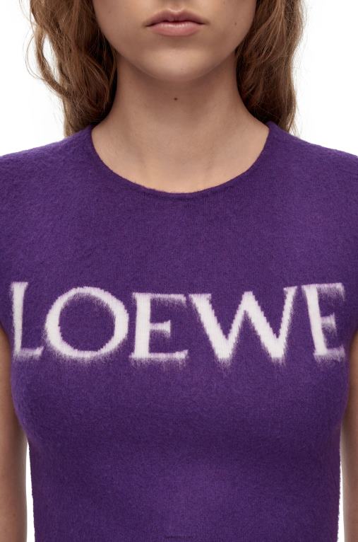 Loewe потник от вълна F84B8907 Жени лилаво