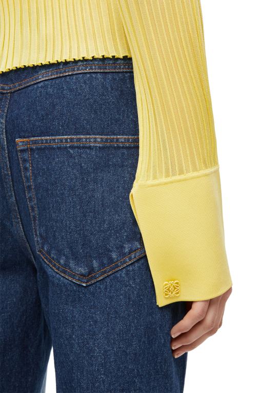 Loewe жилетка от вискоза F84B8849 Жени киселинно жълто