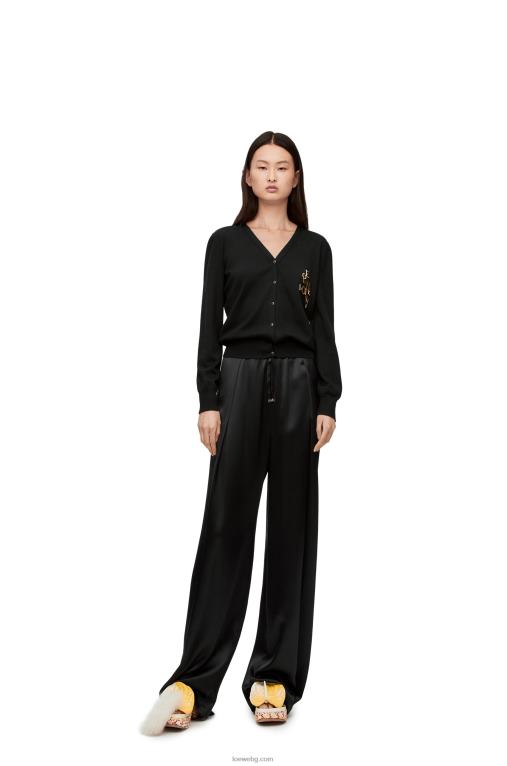Loewe очарователна жилетка от вълна F84B8960 Жени черен