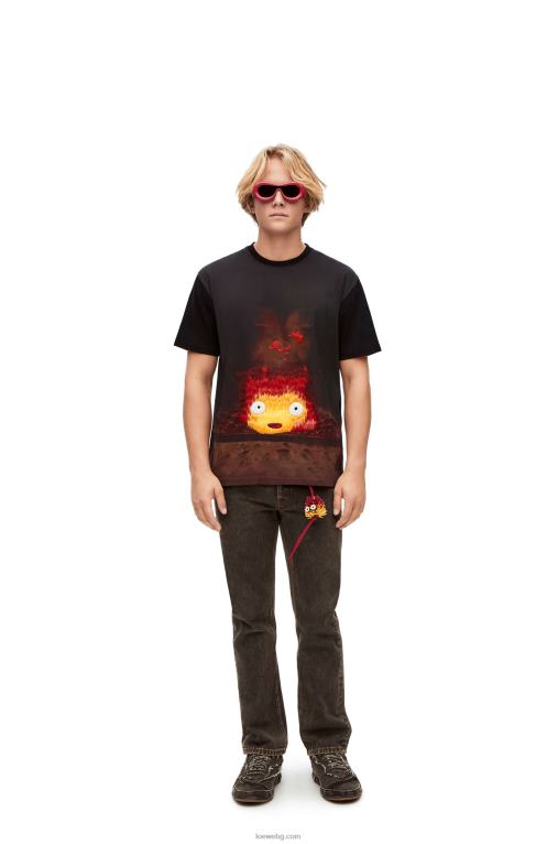 Loewe памучна тениска Calcifer F84B8830 Жени многоцветен