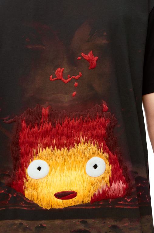 Loewe памучна тениска Calcifer F84B8830 Жени многоцветен