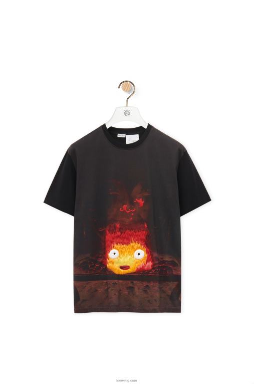 Loewe памучна тениска Calcifer F84B8830 Жени многоцветен
