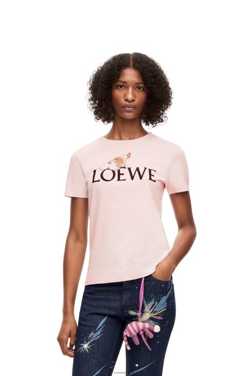Loewe памучна тениска heen F84B8832 Жени тебешир