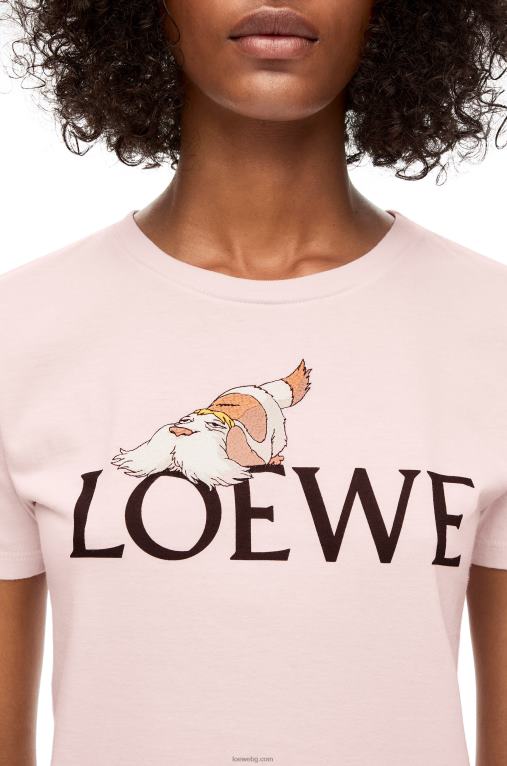 Loewe памучна тениска heen F84B8832 Жени тебешир