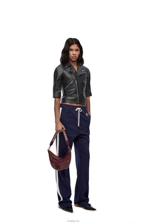 Loewe късо мотоциклетско яке от напа F84B81116 Жени черен