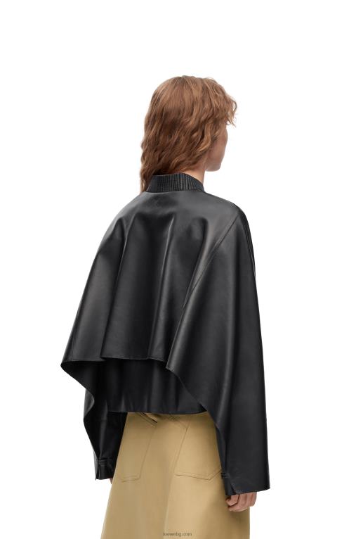 Loewe яке с копчета от напа F84B81120 Жени черен