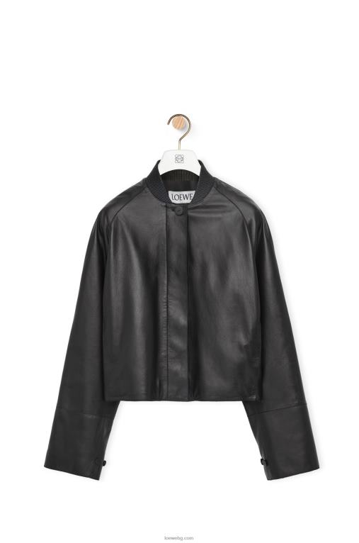 Loewe яке с копчета от напа F84B81120 Жени черен