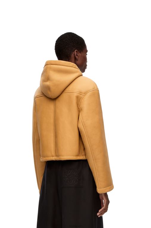 Loewe яке с качулка от стригана F84B81124 Жени бяло злато