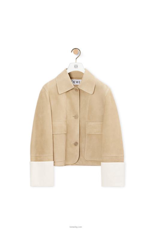 Loewe яке от велур F84B81135 Жени злато