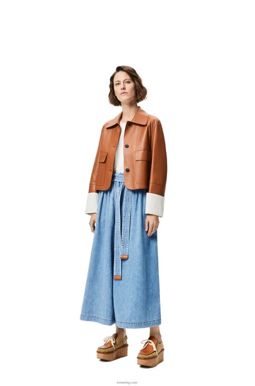 Loewe яке от агнешка кожа напа F84B81136 Жени тен