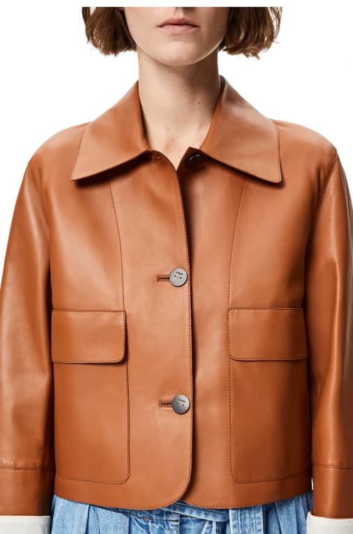 Loewe яке от агнешка кожа напа F84B81136 Жени тен