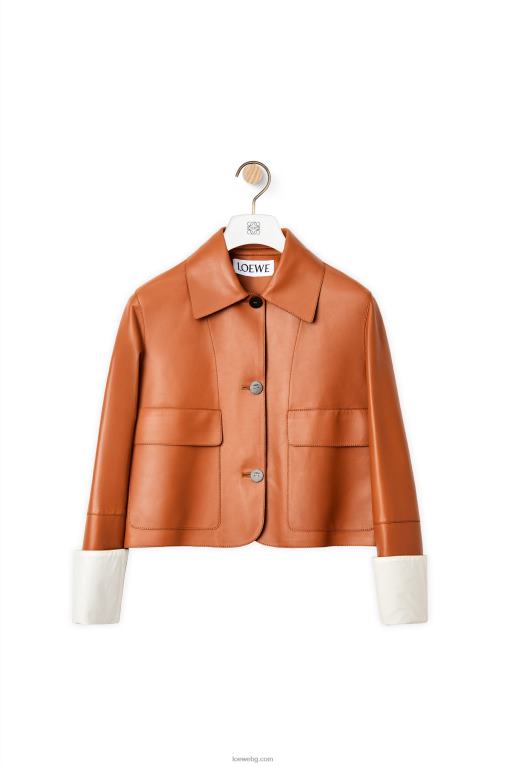 Loewe яке от агнешка кожа напа F84B81136 Жени тен