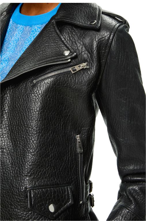 Loewe мотористко яке от напа F84B81137 Жени черен