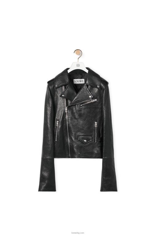 Loewe мотористко яке от напа F84B81137 Жени черен