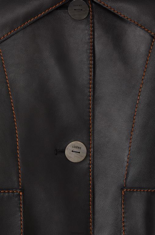 Loewe яке от агнешка кожа напа F84B81149 Жени черен