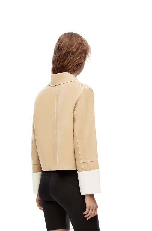 Loewe яке от велурена агнешка кожа F84B81150 Жени злато