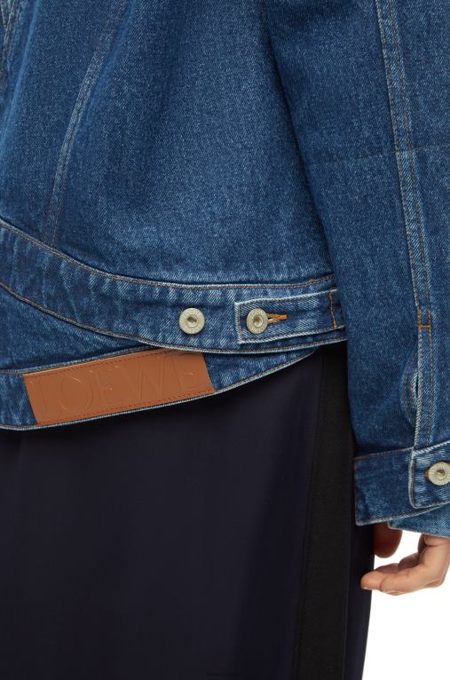 Loewe деконструирано яке от деним F84B81163 Жени дънково синьо