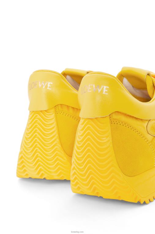 Loewe плъзгач от велур и найлон F84B8652 Жени жълто
