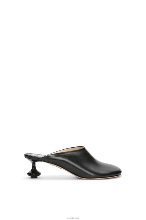 Loewe играчка муле в козя кожа F84B8739 Жени черен