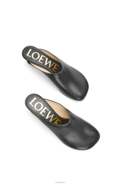 Loewe играчка муле в козя кожа F84B8739 Жени черен