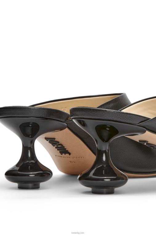 Loewe играчка муле в козя кожа F84B8739 Жени черен