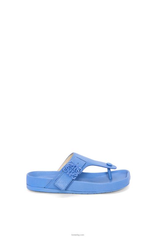 Loewe леки сандали с пръсти от козя кожа F84B8680 Жени светъл деним