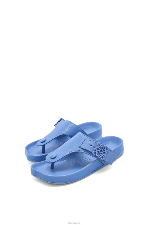 Loewe леки сандали с пръсти от козя кожа F84B8680 Жени светъл деним