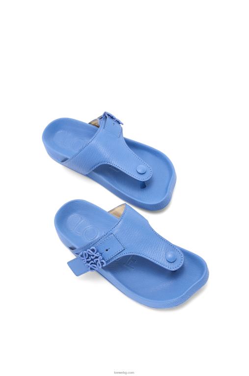 Loewe леки сандали с пръсти от козя кожа F84B8680 Жени светъл деним