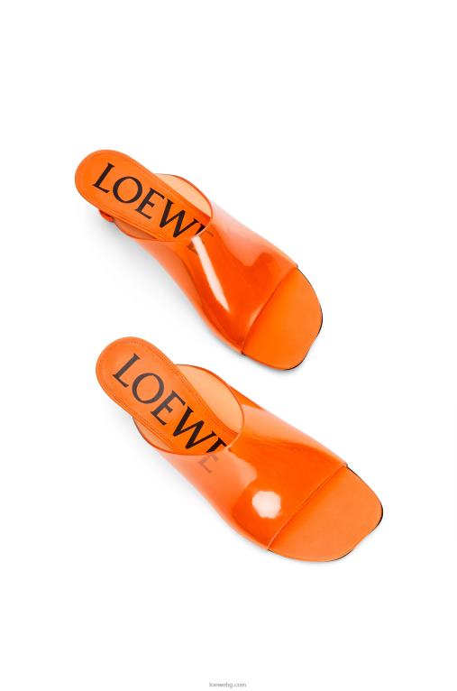 Loewe пързалка за играчки от прозрачен материал F84B8693 Жени прозрачно оранжево