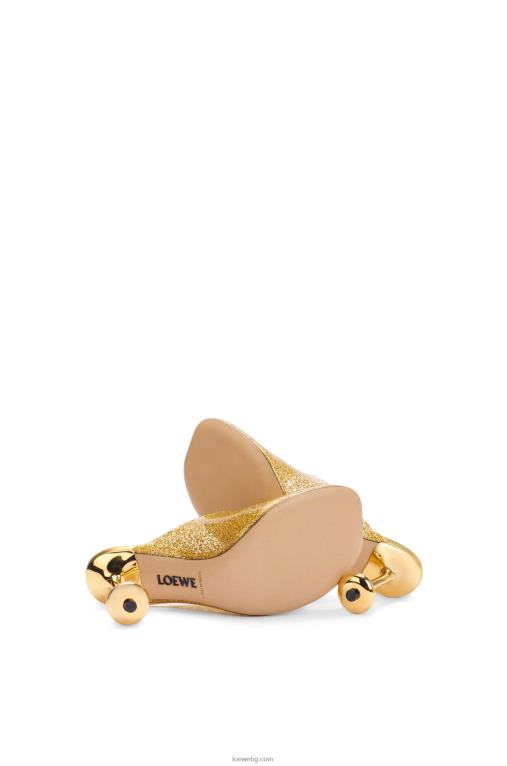 Loewe пързалка за играчки от прозрачен материал F84B8694 Жени прозрачен/златист