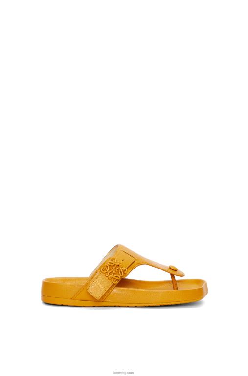 Loewe леки сандали с пръсти от козя кожа F84B8723 Жени охра