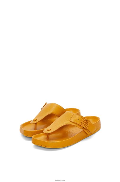 Loewe леки сандали с пръсти от козя кожа F84B8723 Жени охра