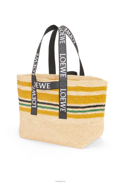 Loewe сгънат купувач в рафия F84B816 мъже многоцветен/черен