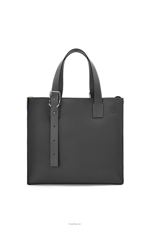 Loewe чантичка с катарама и цип от мека зърнеста телешка кожа F84B8179 мъже черен