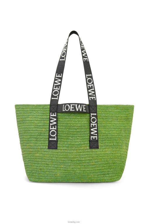 Loewe сгънат купувач в рафия F84B829 мъже зелено/черно