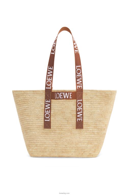 Loewe сгънат купувач в рафия F84B838 мъже естествен/тен