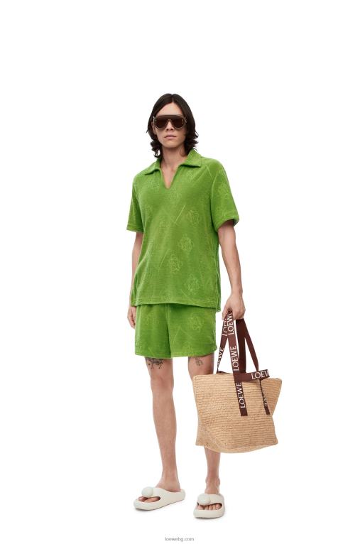 Loewe сгънат купувач в рафия F84B838 мъже естествен/тен