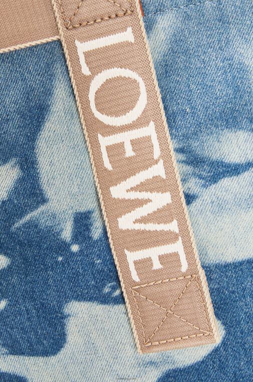 Loewe сгъваем шопер от деним F84B867 мъже светло синьо/естествено