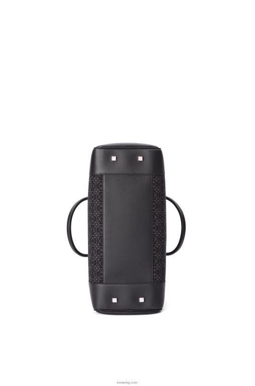 Loewe чанта amazona 44 от анаграм жакард и телешка кожа F84B8148 мъже антрацит/черен