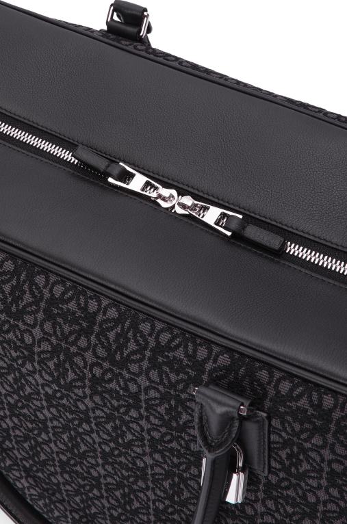 Loewe чанта amazona 44 от анаграм жакард и телешка кожа F84B8148 мъже антрацит/черен