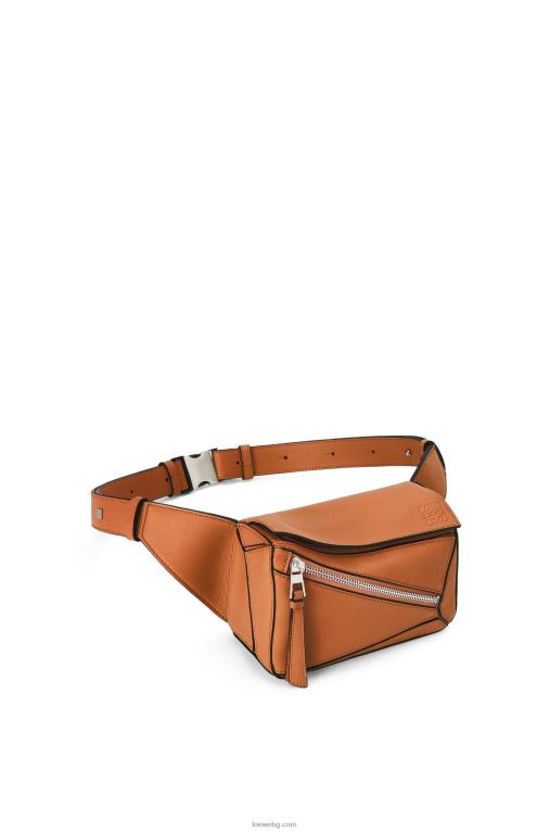 Loewe мини чанта пъзел от класическа телешка кожа F84B8278 мъже тен