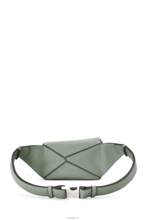 Loewe мини чанта пъзел от класическа телешка кожа F84B8298 мъже тъмен мъдрец